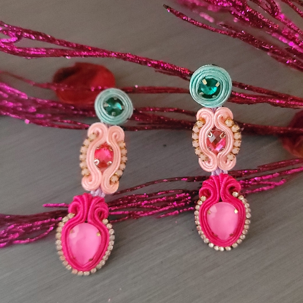 Hand-made earrings